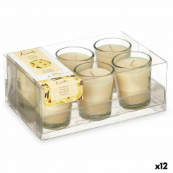Lõhnaküünlad Komplekt 16 x 6,5 x 11 cm (12 Ühikut) Klaas Vanilje
