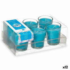 Scented candles Set 16 x 6.5 x 11 cm (12 Units) Glass Ocean