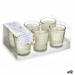 Lõhnaküünlad Komplekt 16 x 6,5 x 11 cm (12 Ühikut) Klaas Puuvill