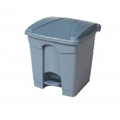 trash can Gray Plastic Rectangular 30 L