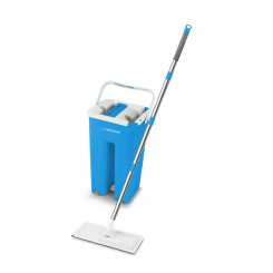 Mop with Bucket Esperanza EHS004 Blue White Microfiber