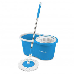 Mop with Bucket Esperanza EHS005 Blue White Microfiber