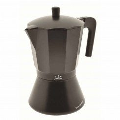 Italian Coffee Pot JATA CFI9 Black Aluminium (9 Cups)