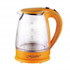Water jug Feel Maestro MR-064 Orange Transparent Glass 2000 W 1.7 L