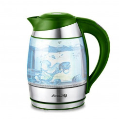 Water jug Łucznik Green Glass Stainless steel Plastic 2200 W 1.8 L