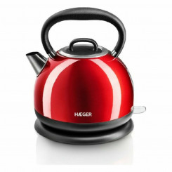Kettle and Electric Teapot Haeger EK-22R.021A Red Stainless steel 2200 W 1.7 L