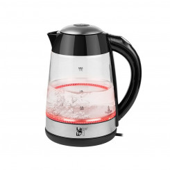 Water jug Lafe CEG015 Black Transparent Silver Glass Plastic 2200 W 1.7 L