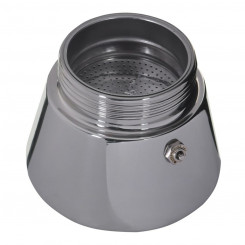 Italian Coffee Pot Bialetti Silver Stainless Steel 240 ml 6 Cups