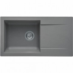 Stradour single bowl sink with drain