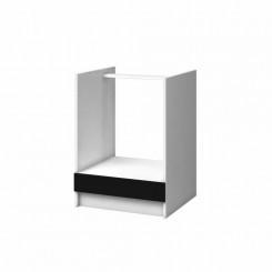 Oven cabinet 60 x 60 x 82 cm White Matte black