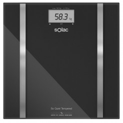 Digital Bathroom Scales Solac PD7636 Black