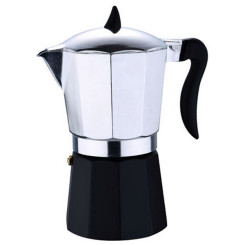 Coffee-maker Renberg Chess Black Aluminium Silver (9 Cups)