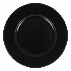 Plate Neat Porcelain Black (Ø 16 cm)
