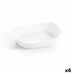 Serveerimisvaagen Luminarc Smart Cuisine ristkülikukujuline valge klaas 30 x 22 cm (6 ühikut)
