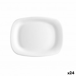 Serveerimisvaagen Bormioli Rocco Parma ristkülikukujuline valge klaas (18 x 21 cm) (24 ühikut)