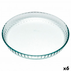 Форма для духовки Pyrex Classic круглая плоская прозрачная 25 x 25 x 4 см (6 шт.)