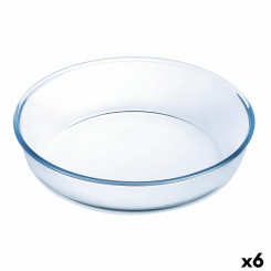 Форма для духовки Ô Кухонная круглая прозрачная 26 x 26 x 6 см (6 шт.)