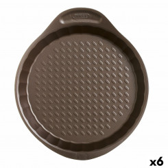 Форма для духовки Pyrex Asimetria круглая черная плоская 30 x 4 см (6 шт.)