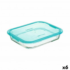Hermetic Lunch Box Luminarc Keep'n Lagon Turquoise 1,5 L Glass (6 Units)