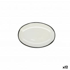 Snack tray Ariane Vital Filo Ceramic White Ø 26 cm (12 Units)