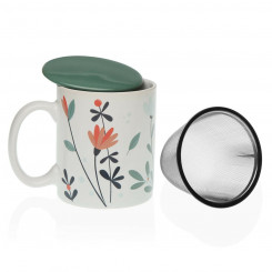 Cup with Tea Filter Versa Selene Porcelain Stoneware