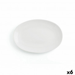 Serving Platter Ariane Coupe Oval Ceramic White (Ø 32 cm) (6 Units)