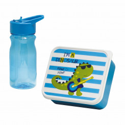 Держатель для пикника и бутылка в комплекте Mondex Blue Dinosaur