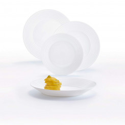 Набор столовой посуды Luminarc Harena белое стекло 18 предметов