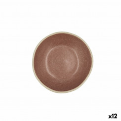 Bowl Bidasoa Gio Ceramic Brown 12 x 3 cm (12 Units)