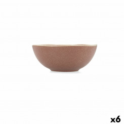 Bowl Bidasoa Gio 16 x 6,5 cm Ceramic Brown (6 Units)