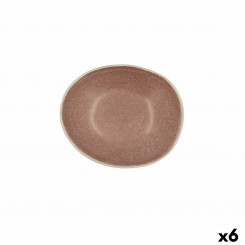 Bowl Bidasoa Gio 15 x 12,5 x 4 cm Ceramic Brown (6 Units)