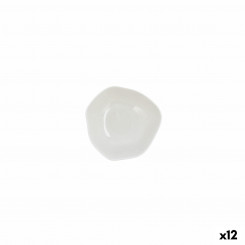 Bowl Ariane Earth Ø 14 cm Ceramic White (12 Units)