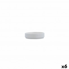 Bowl Ariane Artisan Ceramic White 12 cm (6 Units)