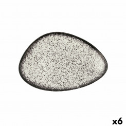 Плоская тарелка Ariane Rock Triangular Ceramic Black Ø 29 см (6 шт.)
