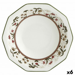 Deep Plate Queen´s By Churchill Assam Floral Ø 20,5 cm Ceramic China crockery (6 Units)
