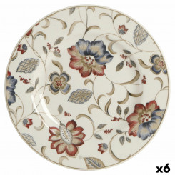 Dessert Dish Queen´s By Churchill Jacobean Floral Ceramic China crockery 21,3 cm (6 Units)
