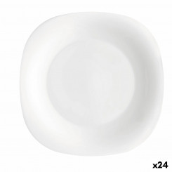 Dessert dish Bormioli Rocco Parma White Glass (20 cm) (24 Units)
