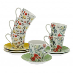 Set of 6 Cups with Plate Versa Aurora Porcelain