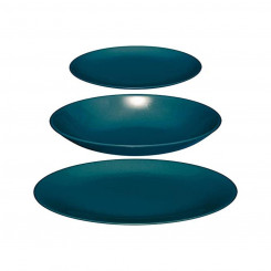 Tableware Secret de Gourmet Ceramic Blue (18 Pieces)