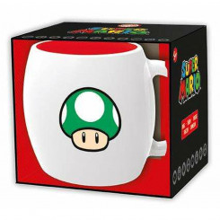 Tass karbiga Super Mario 1-UP Ceramic 360 ml Must