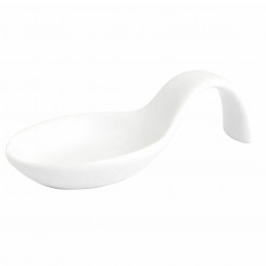 Cocktail Spoon Quid Chef Ceramic White (10 x 5 cm) (Pack 12x)