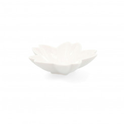 Snack tray Quid Select Flower Ceramic White (11 cm) (Pack 6x)