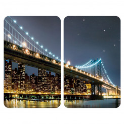 Разделочная доска Wенко Brooklyn Bridge 30 x 52 см Закаленное стекло (2 шт.)