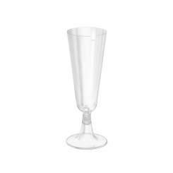 Reusable champagne glasses Algon Transparent 150 ml (50 Units)