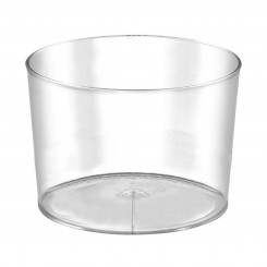 Set of reusable cups Algon Low Transparent 230 ml Plastic (5 Units)