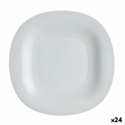 Lameplaat Luminarc Carine Grey Glass (Ø 27 cm) (24 ühikut)