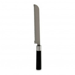 Serrated Knife Silver Black Stainless steel Plastic