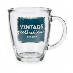 Mug Vintage Transparent Glass (320 ml)