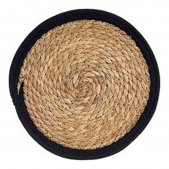 Настольный коврик Коричневый Черный Натуральное Волокно (Ø 30 см)