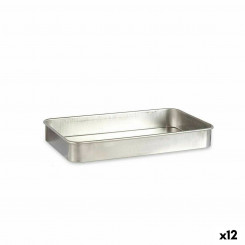Roasting Tin Silver Aluminium (32 x 7 x 51,5 cm) (12 Units)